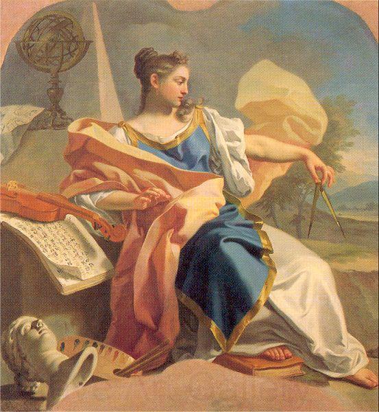 Mura, Francesco de Allegory of the Arts Spain oil painting art